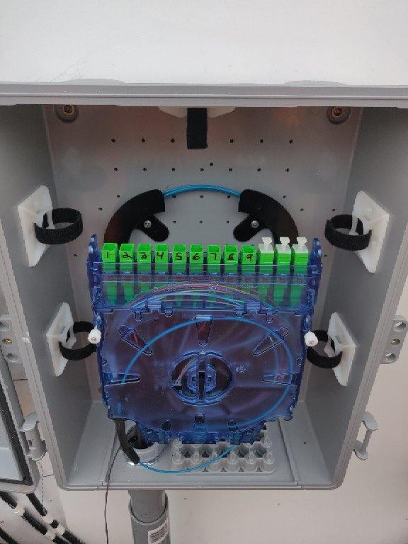 The Clearview Blue Cassette is installed in Clearfield’s YOURx Flex Box.