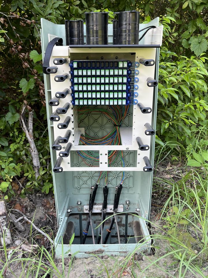 PON Bulkhead installed.