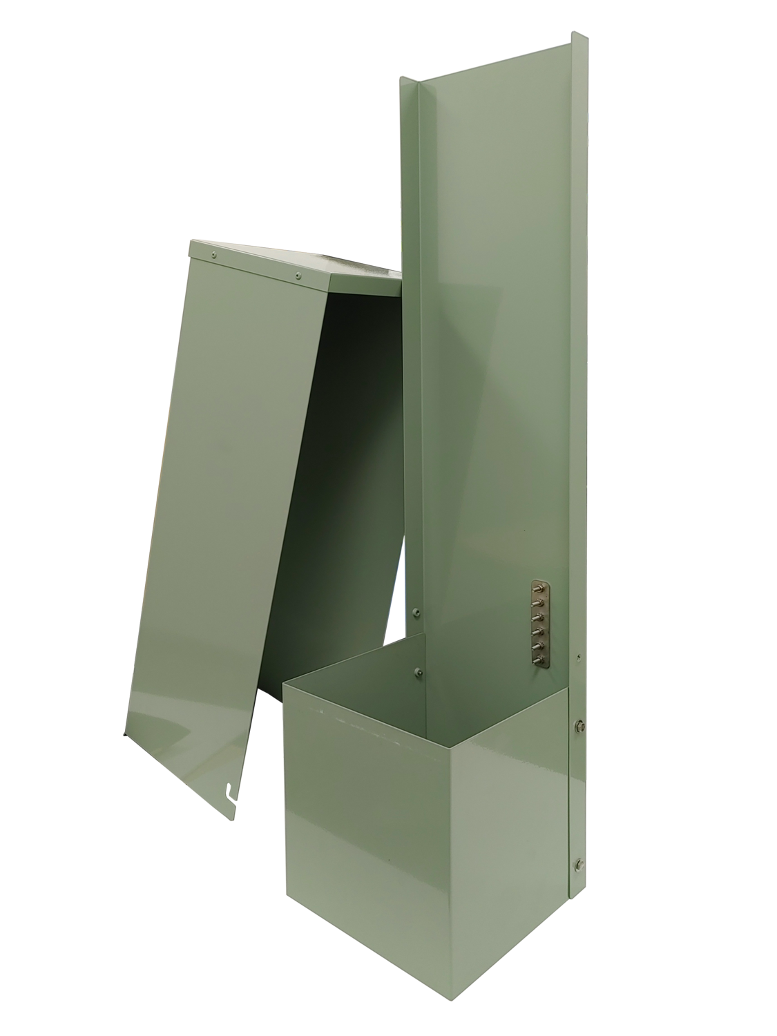 CraftSmart FiberFirst Metallic Pedestal angled view with lid.