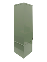 CraftSmart FiberFirst Metallic Pedestal angled view closed.