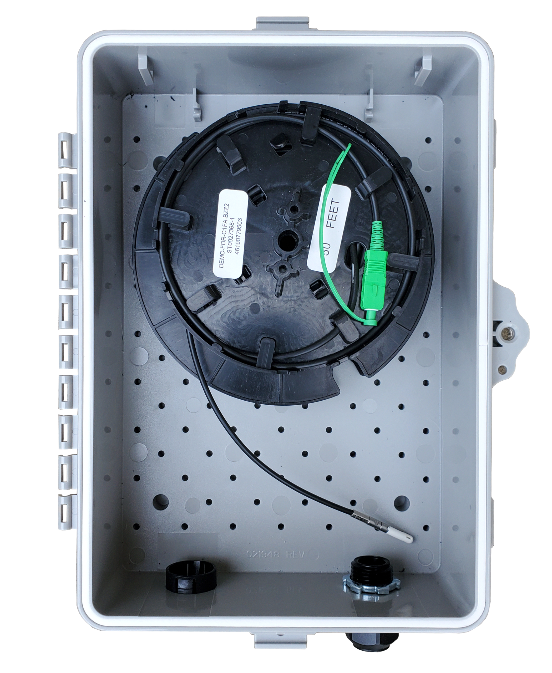 FieldSmart SCD TAP Home Deployment Kit fiber callouts.