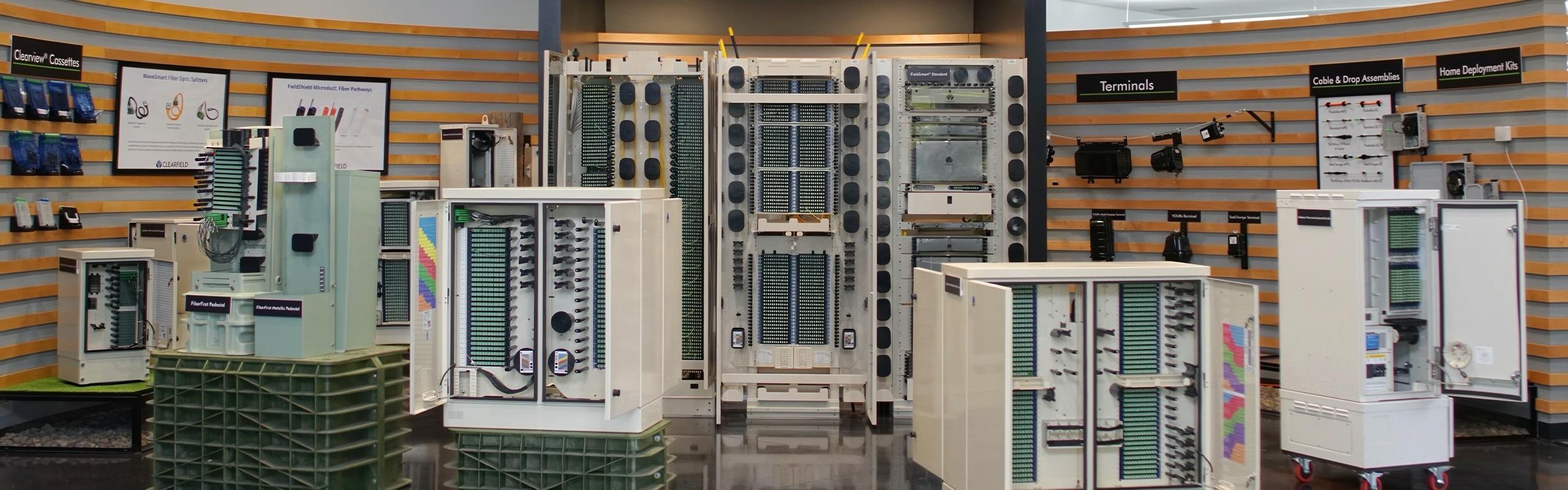 Fiber Optic Cabinets, Cables, Pedestals and Terminals