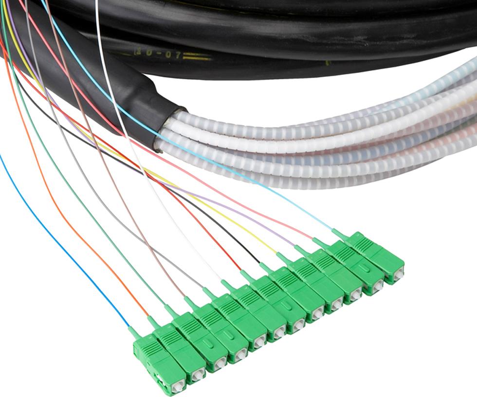 Assemblages de câbles à fibres optiques d'installation extérieure (OSP)