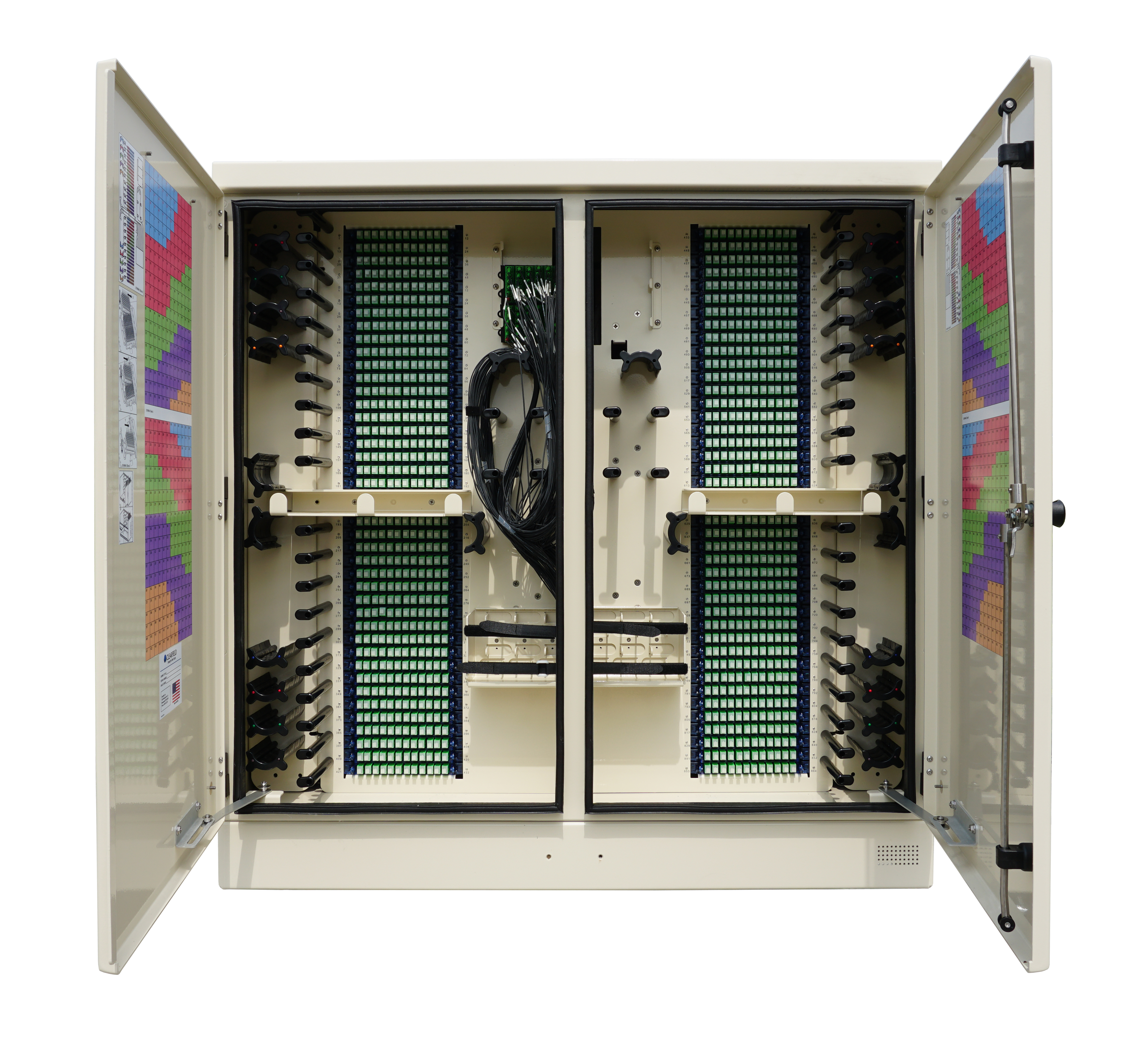 FieldSmart Fiber Distribution Hub With Doors Open