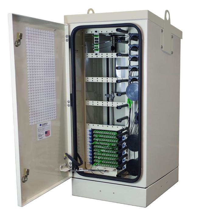 FieldSmart Fiber Collapse Cabinet With Door Open