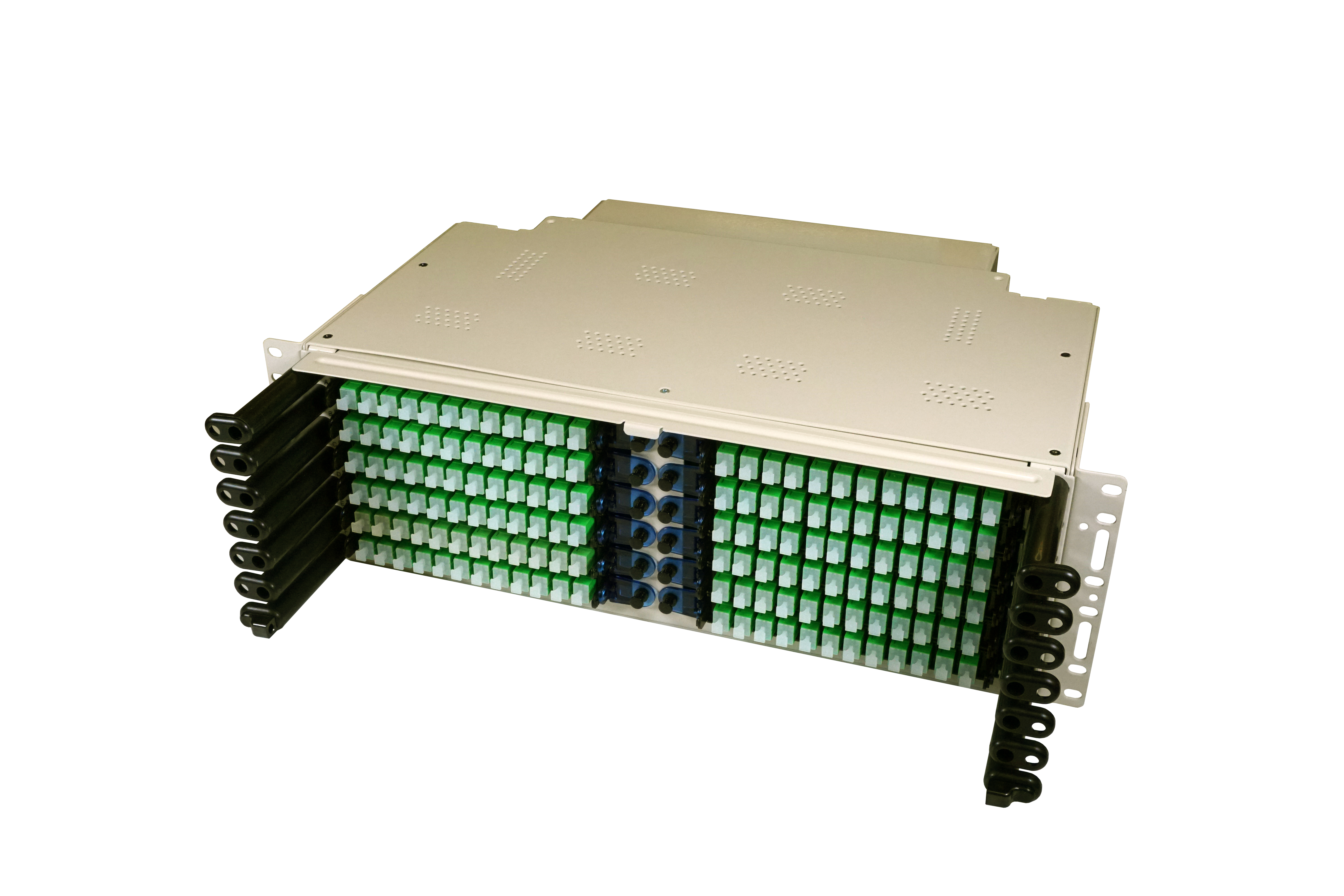 FieldSmart Multi-Purpose Fiber Tie Panel (FxMP) With Protective Cover Off