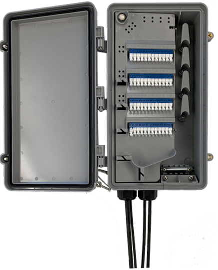 StreetSmart Fiber Hand-Off Box With Hinged Plate Closed