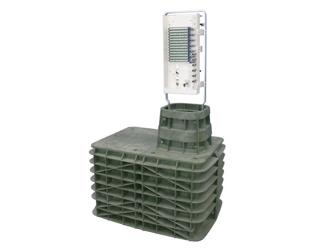 FieldSmart Fiber Delivery Point (FDP) 96-Port PON Pedestal Insert Kit/Vault Mount