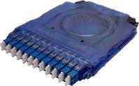 CS Connector, Fiber Cassettes, Clearview Blue