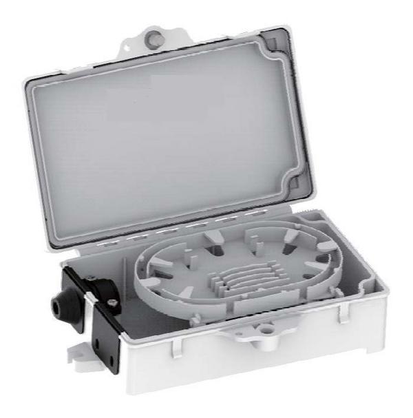 CraftSmart Splice TAP Box, open from a 3/4 view and empty.