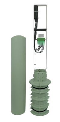 tethersmart pedestal sc mpo connectors front