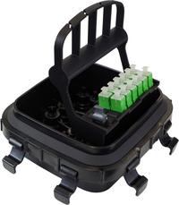 YOURx Fiber Terminal Box open showing internal components.